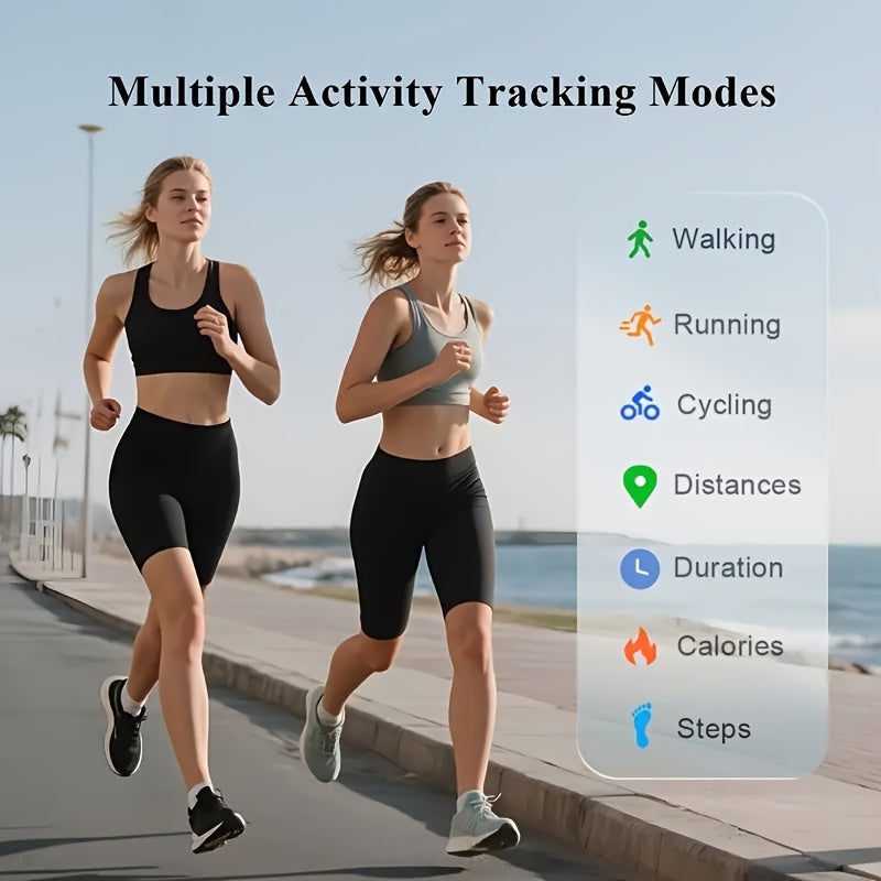 Women's Smart Ring - Fitness & Sleep Tracker with Step/Distance/Calorie Monitoring, Multiple Sports Modes, Crystal Charging Case & Magnetic USB-C Charging, Fashionable Engraving Design, High Quality, Compatible with iOS/Android - Perfect Gift for Women,